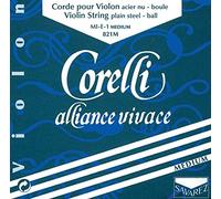 Corelli Cuerdas para Violín Alliance Mi acero con bucle Light 801ML