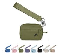 Corelration The Wallet 2nd Gen, Corelation Wallet, Women Wristlet Wallets, Waterproof Nylon Material Zippered Card Case (Green)