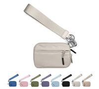 Corelration The Wallet 2nd Gen, Corelation Wallet, Women Wristlet Wallets, Waterproof Nylon Material Zippered Card Case (Off-White)
