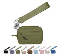 Corelration The Wallet 2nd Gen, Corelation Wallet, Wristlet Nylon Wallets for Women, with Hand Strap (Green)