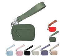 Corelration The Wallet 2nd Gen, Corelration Wristlet Nylon Wallets Zippered Card Case with ID Window (Green)