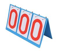Coreotime Flip Scoreboard, Marcador Manual de Mesa portátil de 3 dígitos, Guinor de puntaje de puntaje múltiple para el fútbol de Voleibol de Baloncesto al Aire Libre
