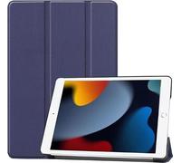 CoreParts Cover for iPad 6/7/8 2019-2021 for iPad 7/8/9 (2019-2021) SPARES (for iPad 7/8/9 (2019-2021) 10.2inch Tri-Fold Caster Hard Shell Cover with Auto Wake Function - Dark Blue)