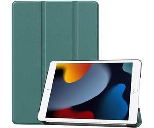 CoreParts Cover for iPad 7/8 2019-2021 for iPad 7/8/9 (2019-2021) SPARES (for iPad 7/8/9 (2019-2021) 10.2inch Tri-Fold Caster Hard Shell Cover with Auto Wake Function - Dark Green)