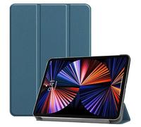 CoreParts Cover for iPad Pro 12.9 2021 For iPad Pro 12.9-Inch 5th SPARES (For iPad Pro 12.9-Inch 5th Gen (2021) Tri-Fold Caster Hard Shell Cover with Auto Wake Function - Dark Green)