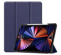 CoreParts Cover for iPad Pro 12.9 2021 For iPad Pro 12.9-Inch 5th SPARES (For iPad Pro 12.9-Inch 5th Gen (2021) Tri-Fold Caster TPU Cover Built-in S Pen Holder with Auto Wake)