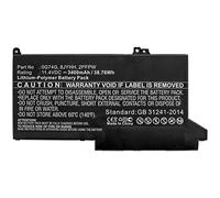 CoreParts Laptop Battery for DELL 38.76Wh Li-Polymer 11.4V, DEL738NB, 0G74G, 2PFPW, 8JYHH, 3KF8 (38.76Wh Li-Polymer 11.4V 3400mAh for DELL Latitude 12 5300, Latitude 12 7280, Latitude 12 7300)