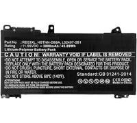 CoreParts Laptop Battery for HP 44WH Li-Pol 11.55V 3.8Ah, HSTNN-DB9A, HSTNN-UB7R, L32407-2B1, (44WH Li-Pol 11.55V 3.8Ah 6BN40EA, 6BN46ET, ProBook 430 G6)