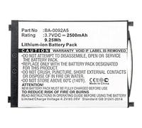 CoreParts MBXPOS-BA0459 - Batería de repuesto para CipherLAB, 9,25 Wh, ion de litio, 3,7 V, 2500 mAh, color negro