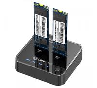 CoreParts MS-CLONER-NVME estación de acoplamiento para unidades de almacenamiento USB 3.2 Gen 2 (3.1 Gen 2) Tipo-C Negra