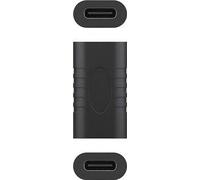 CoreParts USB-C(F) to USB-C(F) Adapter Upto 100W 5V2A-20V2.25A, USB-C TO USB-C Adapter, Female USB- (Upto 100W 5V2A-20V2.25A Black)