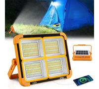 CORESLUX Foco LED de construcción, con batería, portátil, 200 W, luz de trabajo LED, recargable por USB, 4 modos de luz, foco LED con batería, lámpara de obra para emergencias, camping, garaje
