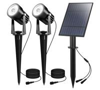 CORESLUX Foco Solar para Exteriores, Iluminación de paisaje al aire libre LED Luz de jardín con energía Solar focos IP65 impermeable Spike luz para Patio jardín camino