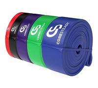 Coresteady Gomas elásticas de musculación - Set de 5 Bandas de Resistencia para dominadas - Bandas elásticas de Goma para Hombres y Mujeres - Entrenamiento, Ejercicios y dominadas asistidas