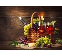 CORFOTO 1.8x1.2m Tela Cata de Vino Copas de Vino Tinto Uvas Barril de Madera Decor viñedo rústico Fondo fotográfico para Comida Photo Booth