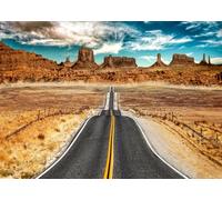 CORFOTO 2.1x1.5m Desierto por la Ruta 66 Telón de Fondo Paisaje de la Carretera Telón de Fondo Paisaje del Desierto de montaña Telones de Fondo Fondo de fotografía de la Carretera del país sin Fin