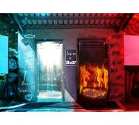 CORFOTO 2.1x1.5m Fondo de Cielo o Infierno a través de la Puerta del Infierno del Cielo Fondo de Tema de Halloween Fondo de ángel y Diablo Evento de la Iglesia Decoración de Fiesta de Halloween