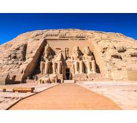 CORFOTO 2.5x1.8m Egipto El Gran Templo Telón de Fondo Pirámide Faraón Fondos de Fotos Fachada del Antiguo Egipto del Templo de Abu Simbel en Asuán Fondo de fotografía egipcia
