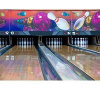 CORFOTO 2.5x1.8m Fondo de Bolera Fondo de Bolos para fotografía Decoraciones para Fiestas de cumpleaños de Bolos Vamos a divertirnos con los Bolos Actividad recreativa Deportiva Fotomatón