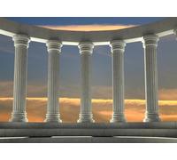 CORFOTO 7x5ft Fondo de pilares de mármol Griego Acrópolis Fondo de Sitio de ruinas Antiguas Fondo de fotografía de Edificio emblemático de Grecia Ruinas Antiguas Templo Retratos de Viajes Foto