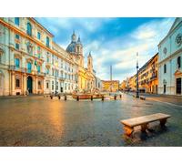 CORFOTO Tela 1,5x1,2m (5x4FT) Fondo Piazza Navona Roma Fuente Plaza Barroca Histórica para Viaje por Italia Boda Retrato Adultos