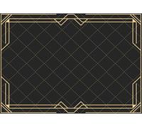 CORFOTO Tela 3.5x2.5m Fondo Marco Art Deco Oro Negro Vintage Años 20 Estilo Gatsby Fondo Fotográfico para Fiesta Boda Aniversario Accesorios de Foto