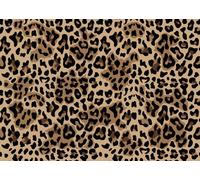 CORFOTO Tela 3x2.5m Fondo Estampado de Leopardo Marrón Negro Manchas Textura de Animal Salvaje Patrón de Safari Fondo Fotográfico para Cumpleaños Niño Fiesta de Selva Accesorios de Foto