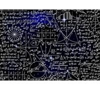 CORFOTO Tela 3x2.5m Fondo Galaxia Matemática Formulas Álgebra Geometría Cielo Estrellado Tema Educativo Fondo Fotográfico para Fiesta de Aprendizaje Escolar Accesorios de Foto