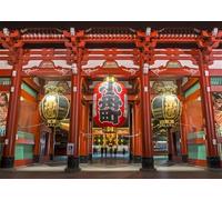 CORFOTO Tela 3x2.5m Fondo Templo Senso-ji Puerta Kaminarimon Asakusa Tokio Linterna Fondo Fotográfico para Fiesta de Boda Viaje Cultural Accesorios de Foto