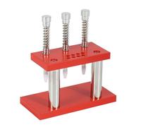 Corghd Juego de 3 prensatelas de mano para reloj con cubiertas, herramienta de reparación de relojes de pulsera, Rojo y plateado