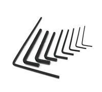 Corghd Juego de 9 llaves hexagonales hexagonales de aproximadamente 1,5 mm a 5 mm para bajo de guitarra eléctrica, alta calidad