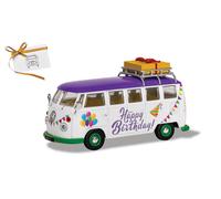 CORGI 1/43 FURGONETA JUGUETES VW CAMPER FELIZ CUMPLEAÑOS MODELO ESTÁTICO DIECAST