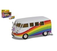 CORGI 1/43 FURGONETA JUGUETES VW CAMPER PEACE LOVE RAIMBOW MODELO ESTÁTICO DI...