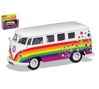 CORGI 1/43 FURGONETA JUGUETES VW CAMPERVAN PAZ AMOR Y DESEOS MODELO ESTÁTICO