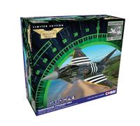 Corgi AA29004 Eurofighter Typhoon FGR4, ZJ913 FM-G 'Moggy', Teniente David 'Turbo' Turnbull, Escuadrón nº 29 de la RAF, Coningsby, 6 de junio de 2024, Exposición del aniversario del Día D de 2024