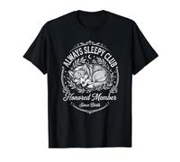 Corgi Always Sleepy Club Amante de la Siesta Camiseta gráfica económica, Hombre, Negro, L