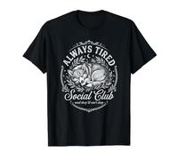 Corgi Always Tired Club Funny Sleepy Camiseta gráfica económica, Hombre, Negro, M