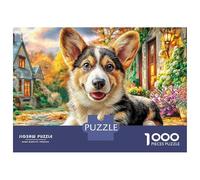 Corgi Am Strand 1000 Piezas Rompecabezas Divertidos Actividades Familiares Corgi in Der Stadt Jigsaw Juegos Educativos para Regalo 52x38cm/1000pcs