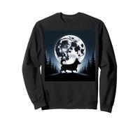 Corgi Art Corgi Theme Full Moon Cozy Corgi Lovers Corgis Sudadera