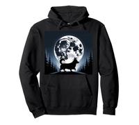 Corgi Art Corgi Theme Full Moon Cozy Corgi Lovers Corgis Sudadera con Capucha