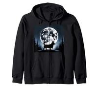 Corgi Art Corgi Theme Full Moon Cozy Corgi Lovers Corgis Sudadera con Capucha