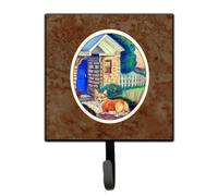 """"Corgi at the Cottage de Caroline's Treasures, llavero o correa, 7169SH4, peque o, multicolor""""