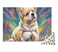 Corgi Avec Des pattes mignonnes Puzzle Pour Adultes : Pet Défiant 1000 Pièces, Jeux Éducatifs, Cadeau Pratique Et Décoration 52x38cm/1000pcs