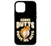 Corgi Butts Drive Me Nuts Funny Corgi Dog Lover Carcasa para iPhone 12 Mini