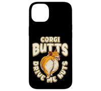Corgi Butts Drive Me Nuts Funny Corgi Dog Lover Carcasa para iPhone 14 Plus
