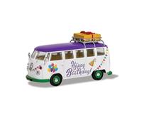 Corgi CC02734 Modelo VW Camper, Feliz Cumpleaños, Color, Breite: 15.2 cm, Länge: 6.6 cm, Höhe: 7.7 cm