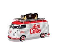 Corgi CC02747 Diet Coke Volkswagen Tipo 2 (T1) Campervan con Panel de Pantalla Dividida, Botella de Coque Gigante, Modelo Fundido a presión de la colección Coca-Cola