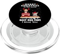 Corgi Christmas To The World Best Dog Mom Funny Xmas PopSockets PopGrip para MagSafe