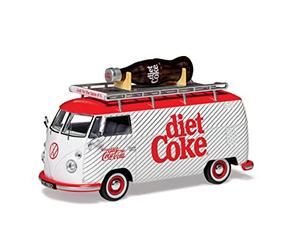 Corgi Coches Modelo Diecast CC02747 Diet Coke Volkswagen Campervan - Regalos de Recuerdo para Hombres, Mujeres y niños del Reino Unido - Modelos de Coche de Juguete Fundido a presión pequeños para
