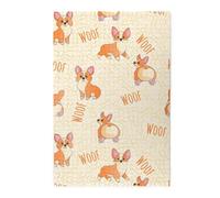 Corgi con Huesos y Palabras, Rompecabezas de 1000 Piezas, Rompecabezas de Madera para Toda la Familia, decoración de Pared para Adultos y Adolescentes.